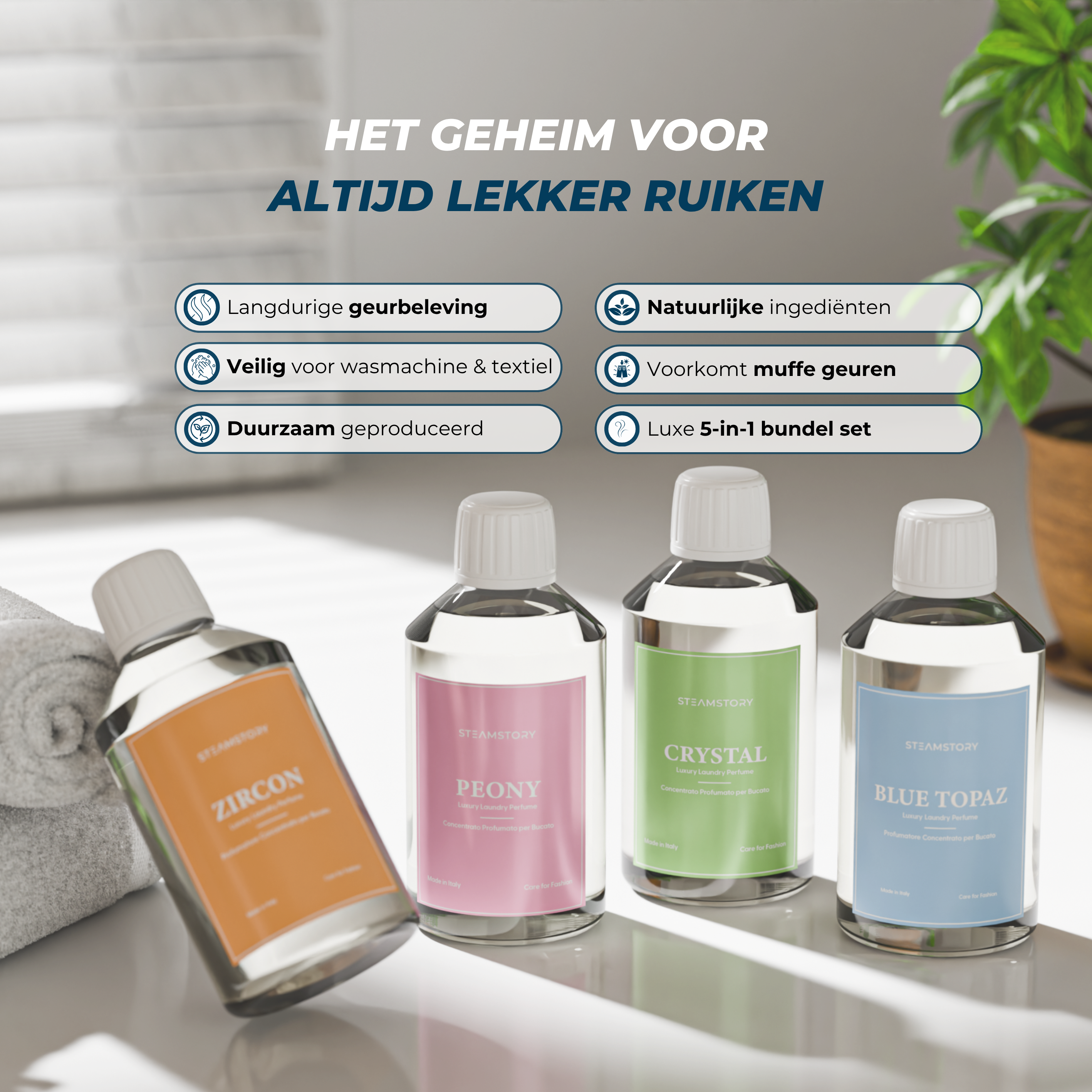Wasparfum Zomer Bundel (4x250ML)